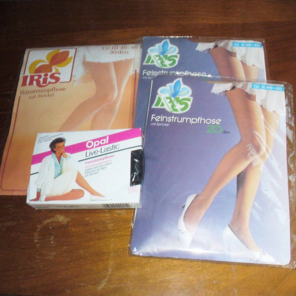4 Vintage pantyhose Germany (#EV763)